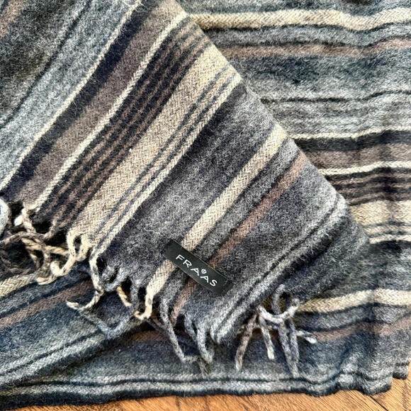 FRAAS Striped Cashmere Wool Winter Scarf - Picture 2 of 3